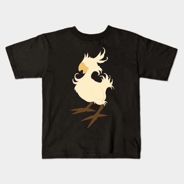 Final Fantasy Chocobo Kids T-Shirt by OutlineArt